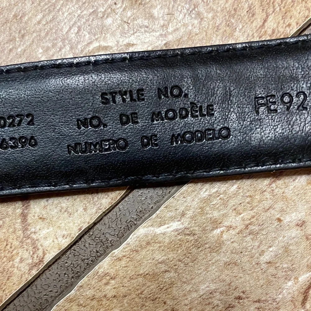 Classic Black Leather Women’s Large Belt with Brass Buckle Timeless Classic